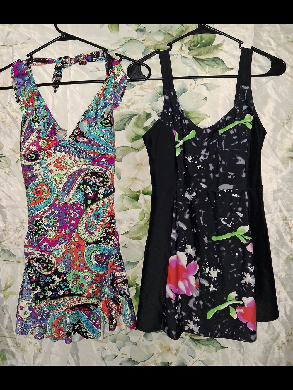 ($4Bundled) Set Of Floral & Paisley Swim Dresses